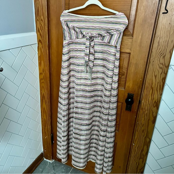 Alexis Striped Strapless Maxi Dress - Picture 9 of 11